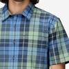 MARMOT AirExchange SolarShield Short Sleeve Shirt(Arctic Navy Wayland Plaid)