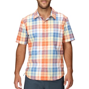 MARMOT AirExchange SolarShield Short Sleeve Shirt(Pomelo Wayland Plaid)