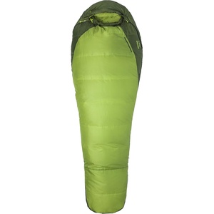MARMOT Men’s Trestles 30°F Sleeping Bag – Insulated, Water-Resistant, Right-Zip (Regular), Green Lichen/Greenland