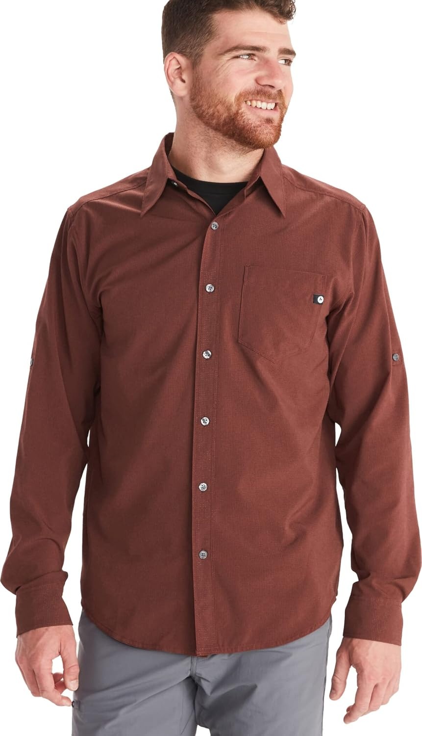 image:imageMARMOT AirExchange SolarShield Long Sleeve ShirtWhiskey Brown