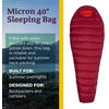 Marmot Micron 40 Sleeping Bag | Water-Resistent, Packable, Breathable, Sienna Red/Tomato, Regular