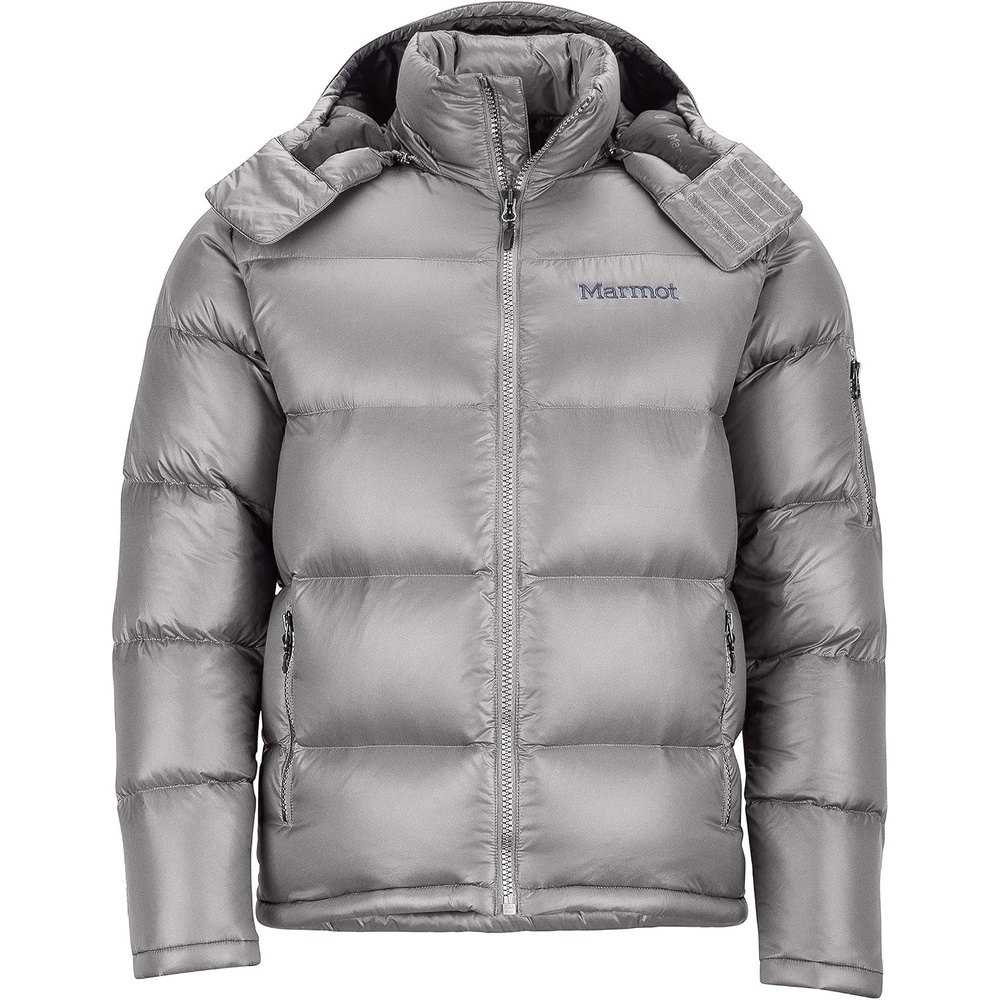 image:imageMARMOT Mens Stockholm Jacket 700Fill Down Puffer with Hood and Vintage StyleSteel