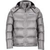 MARMOT Men’s Stockholm Jacket – 700-Fill Down Puffer with Hood and Vintage Style(Steel)
