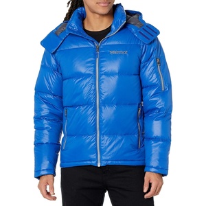 MARMOT Men’s Stockholm Jacket – 700-Fill Down Puffer with Hood and Vintage Style(Surf)