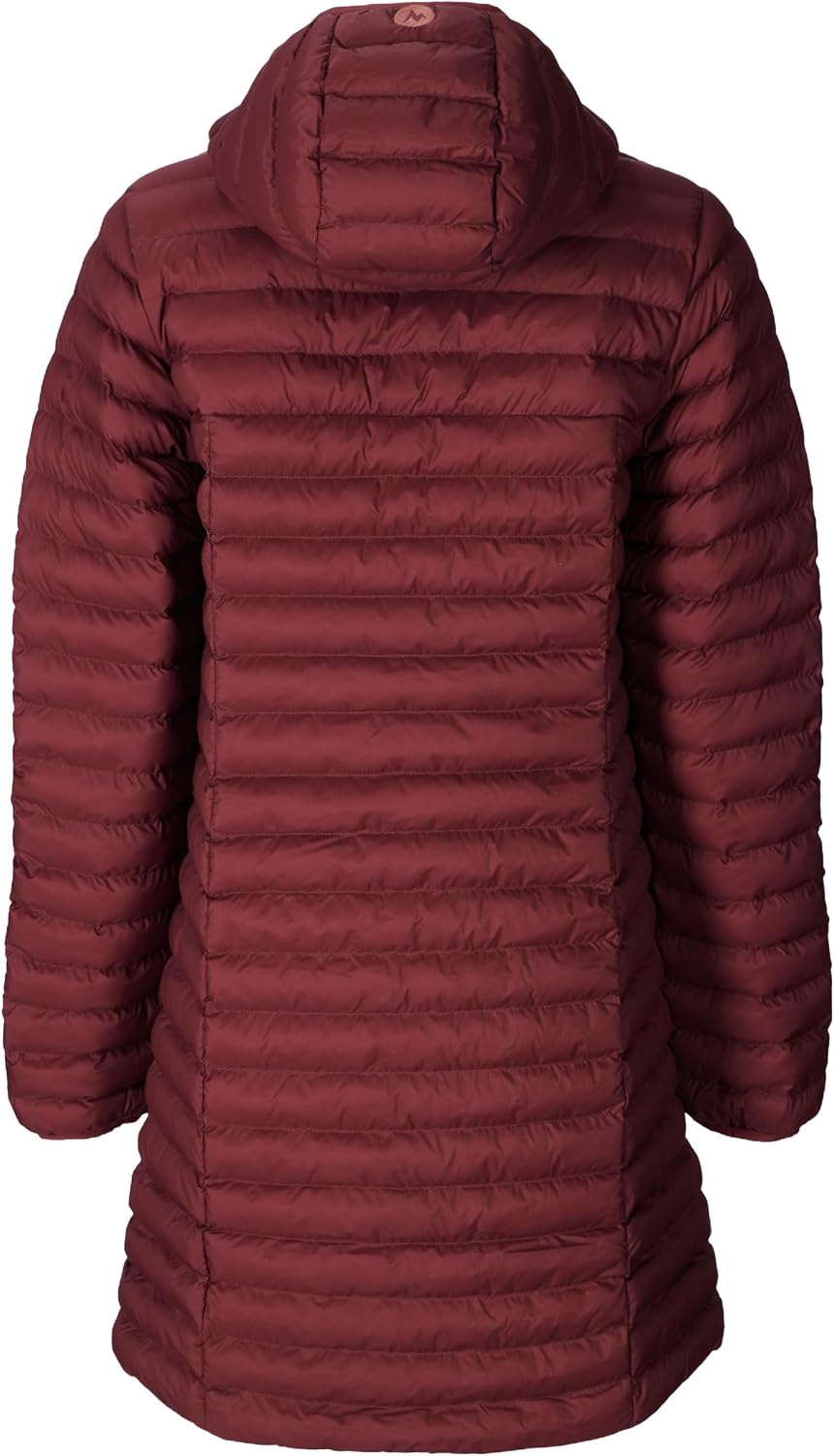 image:imageMARMOT Womens Echo Featherless Long Jacket Lightweight Hooded DownAlternative Insulated JacketSoft Oxblood