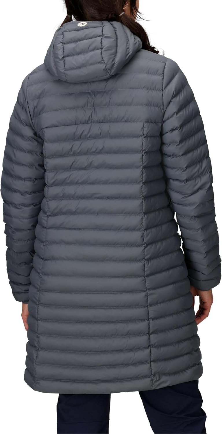 image:imageMARMOT Womens Echo Featherless Long Jacket Lightweight Hooded DownAlternative Insulated JacketSteel Onyx