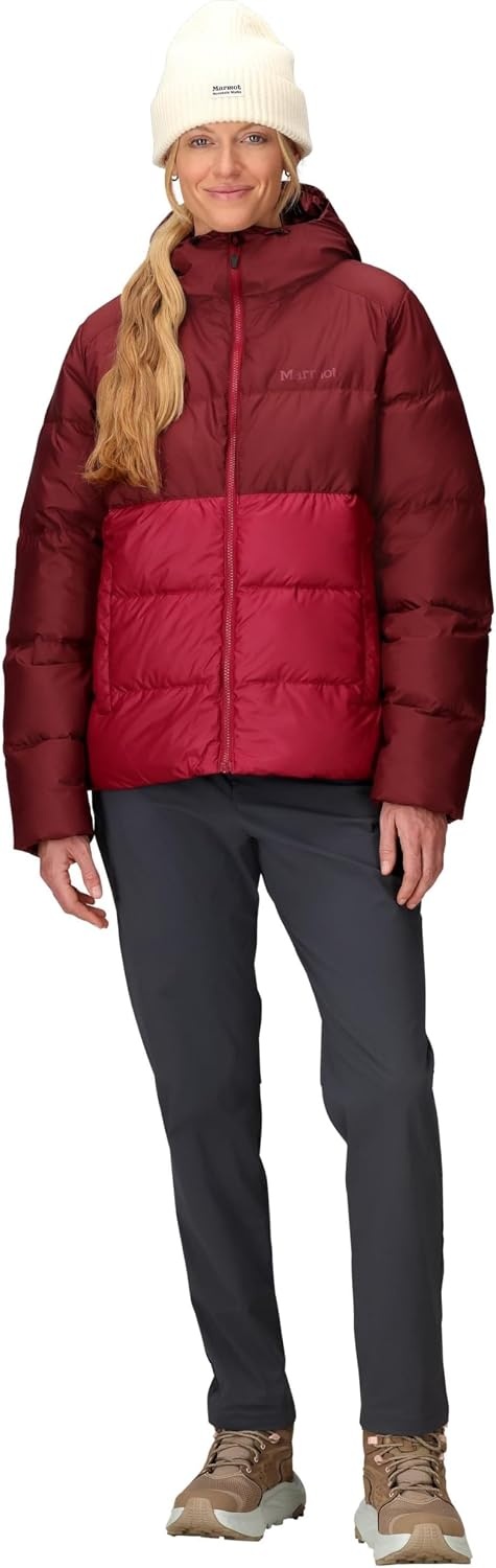 image:imageMARMOT Womens Guides Down Hoody Down Insulated Puffer JacketAcai BerryRed Mulberry