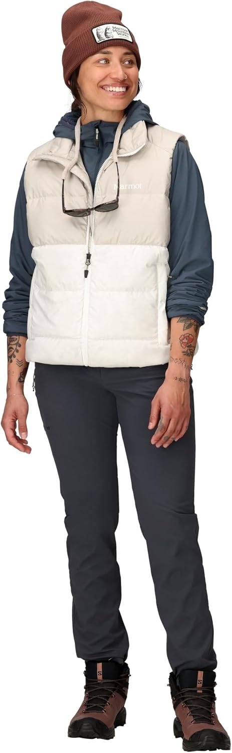 image:imageMARMOT Womens Guides Down Vest Down Insulated Puffer JacketBirch BarkPearl
