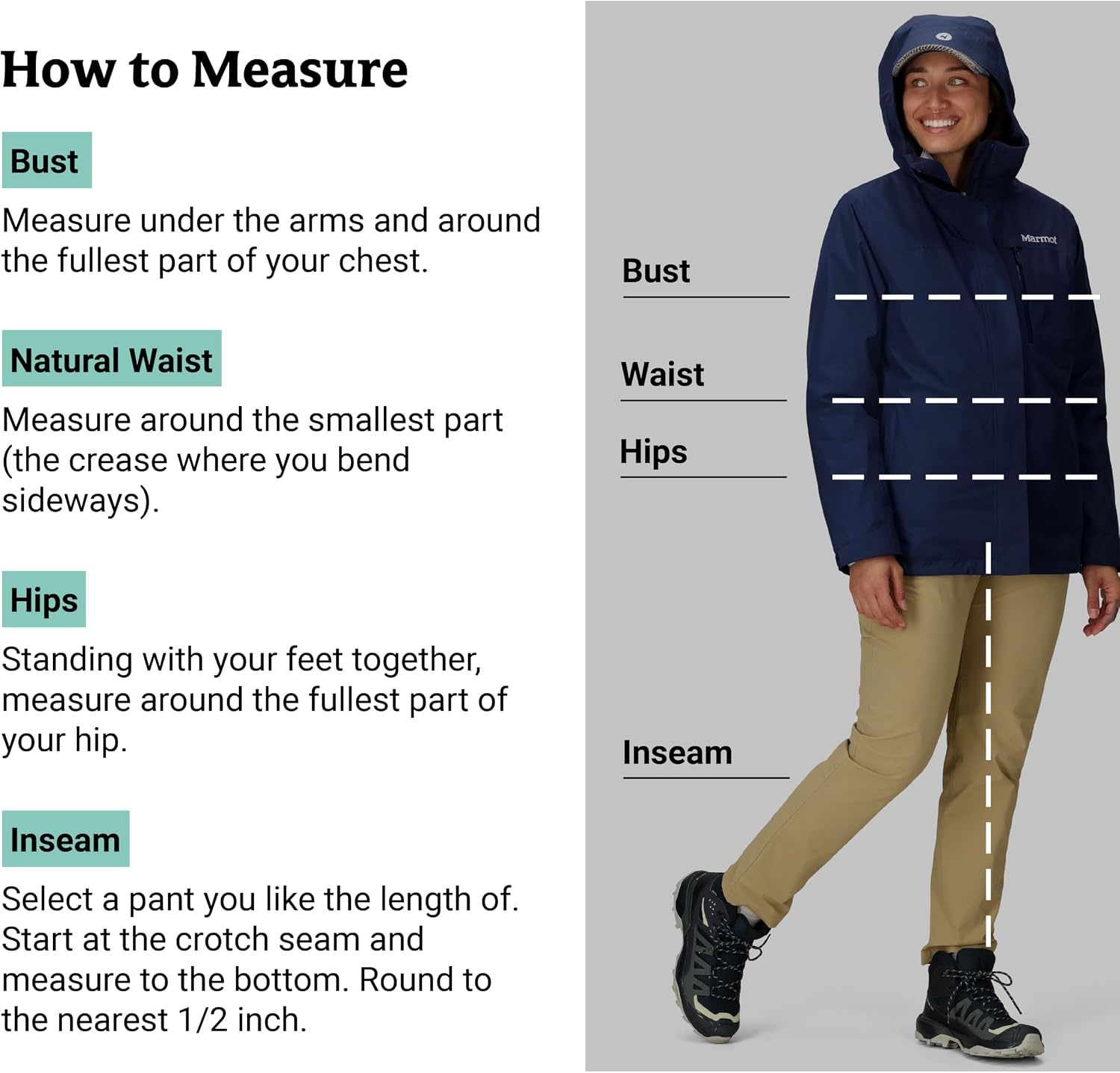 image:imageMARMOT Womens Ramble 3in1 Component Jacket Recycled Waterproof Shell with Hood and Removable Insulated Thermal R LinerArctic Navy Latest Collection