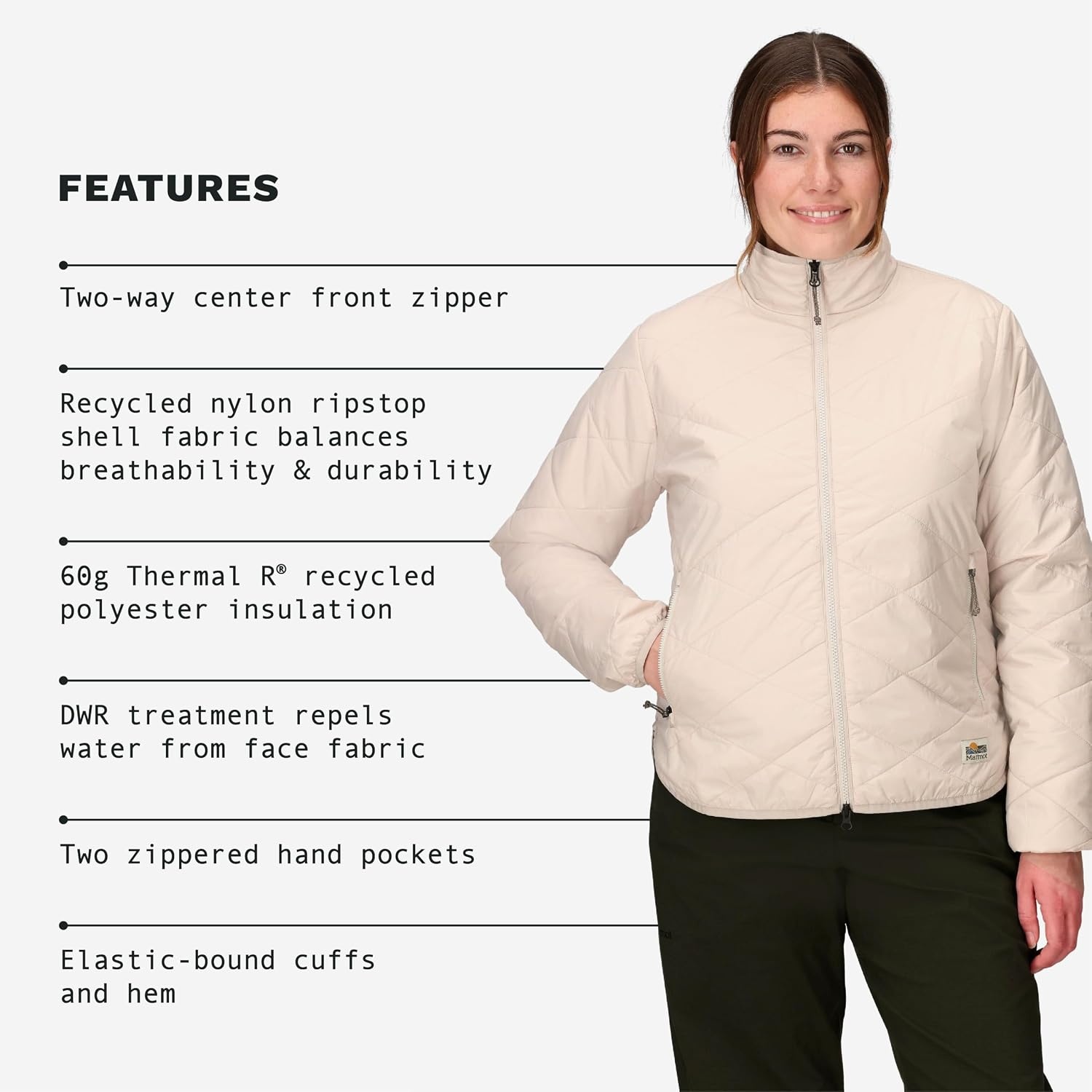 image:imageMarmot Womens Womens Onward Insulated JacketBirch Bark