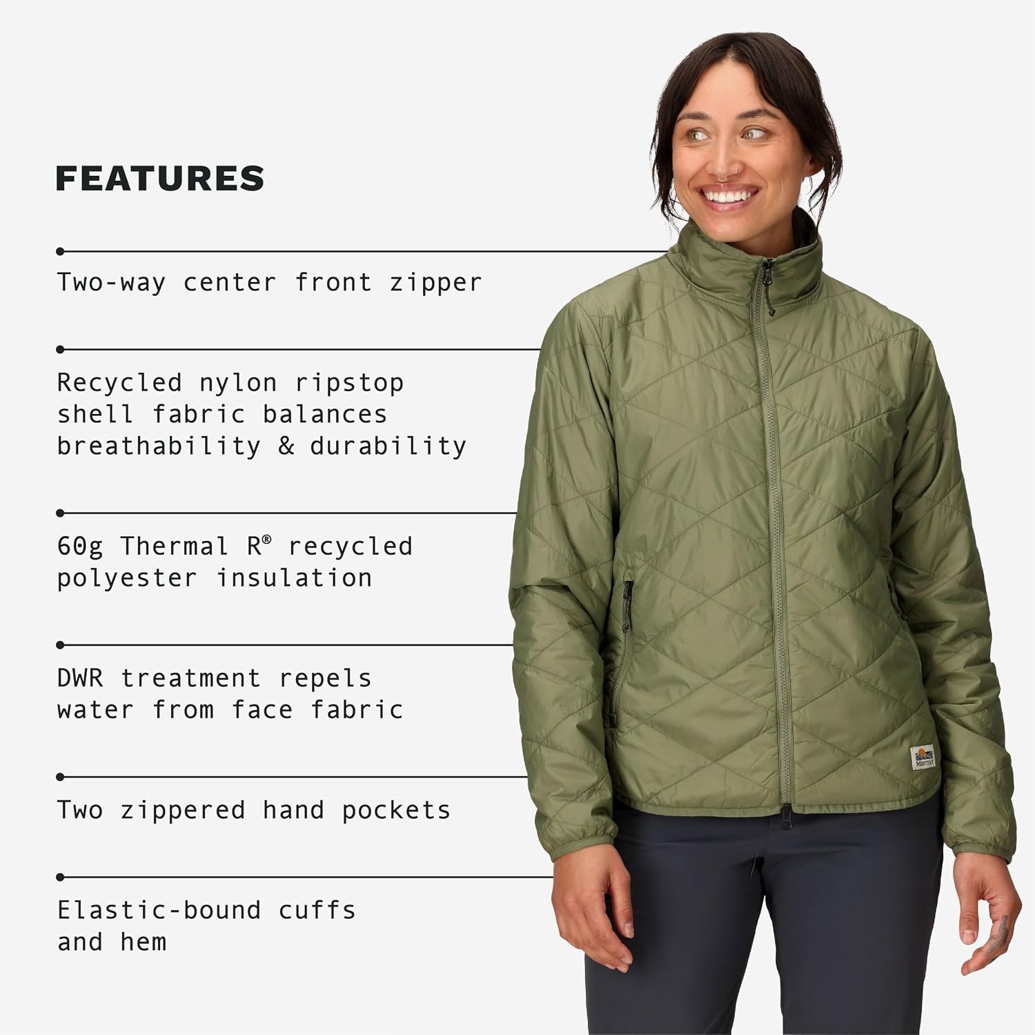image:imageMarmot Womens Womens Onward Insulated JacketOlive Grove
