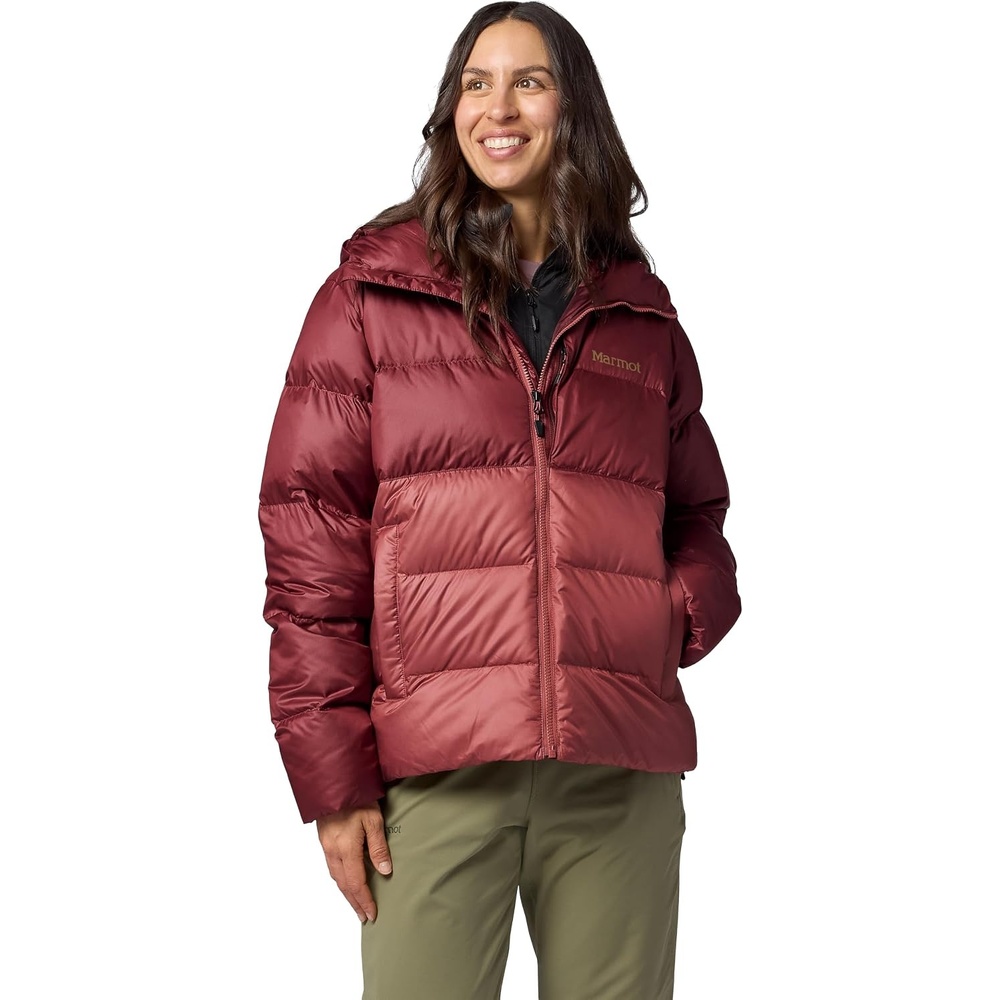 image:imageMARMOT Womens Guides Down Hoody Down Insulated Puffer JacketOxbloodPraline