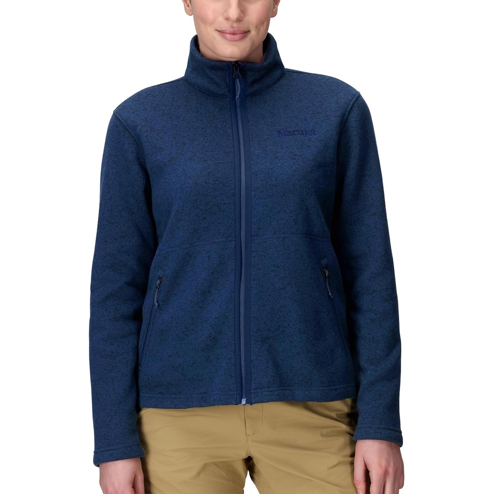 image:imageMarmot Womens Drop Line Fleece FullZipArctic Navy Heather