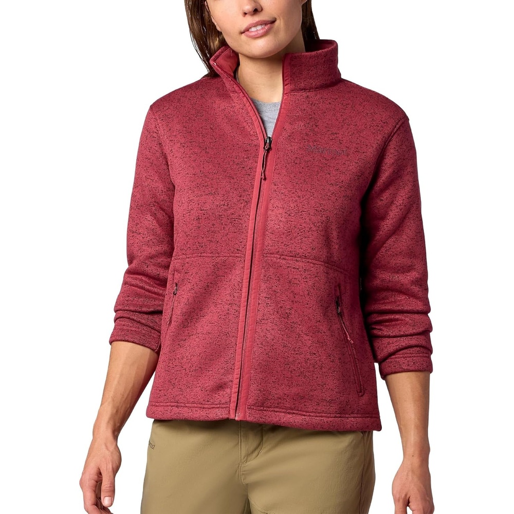 image:imageMarmot Womens Drop Line Fleece FullZipDried Rose Heather