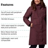 MARMOT Women’s Chelsea 700 Down Fill Coat with Hood(Black Plum – Latest Collection)