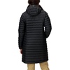 MARMOT Women’s Echo Featherless Long Jacket – Lightweight, Hooded, Down-Alternative Insulated Jacket(Black Shiny – Latest Collection)