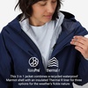MARMOT Women’s Ramble 3-in-1 Component Jacket – Recycled Waterproof Shell with Hood and Removable Insulated Thermal R Liner(Arctic Navy – Latest Collection)