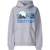 Marmot Women’s Women’s Coastal Logo Hoodie(Grey Heather)