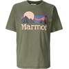 Marmot Women’s Women’s Coastal Logo Short Sleeve T-Shirt(Surplus Green Heather)