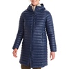 MARMOT Women’s Echo Featherless Long Jacket – Lightweight, Hooded, Down-Alternative Insulated Jacket(Arctic Navy Shiny – Latest Collection)