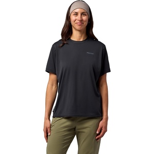 MARMOT Women’s AirExchange UPF 50 Breathable Moisture Wicking Short Sleeve Crew(Black)