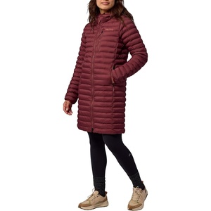 MARMOT Women’s Echo Featherless Long Jacket – Lightweight, Hooded, Down-Alternative Insulated Jacket(Soft Oxblood)