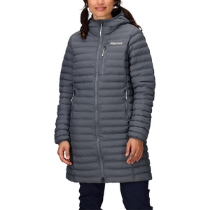 MARMOT Women’s Echo Featherless Long Jacket – Lightweight, Hooded, Down-Alternative Insulated Jacket(Steel Onyx)